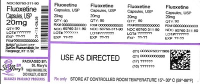 FLUOX - FLUOXETINE 60760 311 90